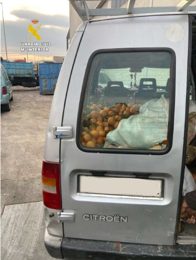 guardia civil, naranjas, robos